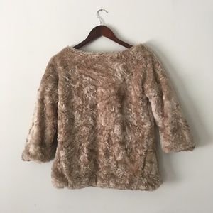 Zara Knit Fur Top